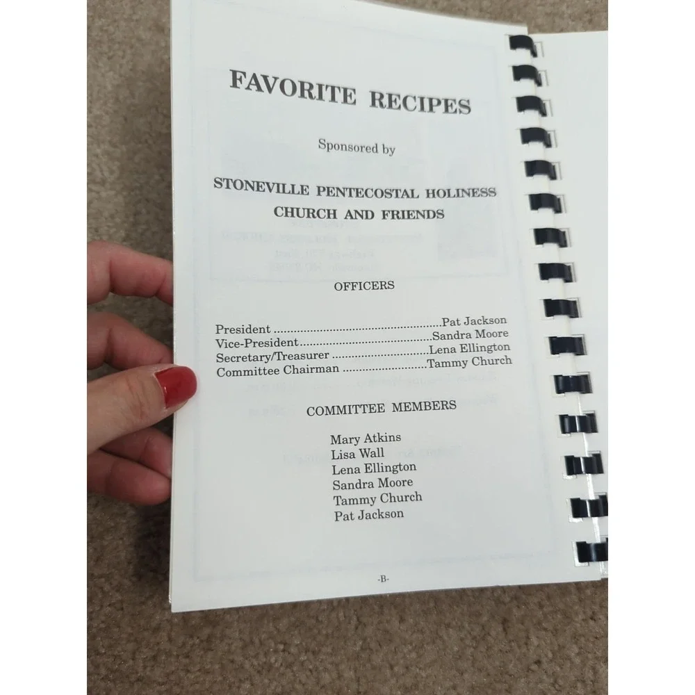 Stoneville Pentecostal Holiness Church‎ Stoneville North Carolina Cookbook 1993